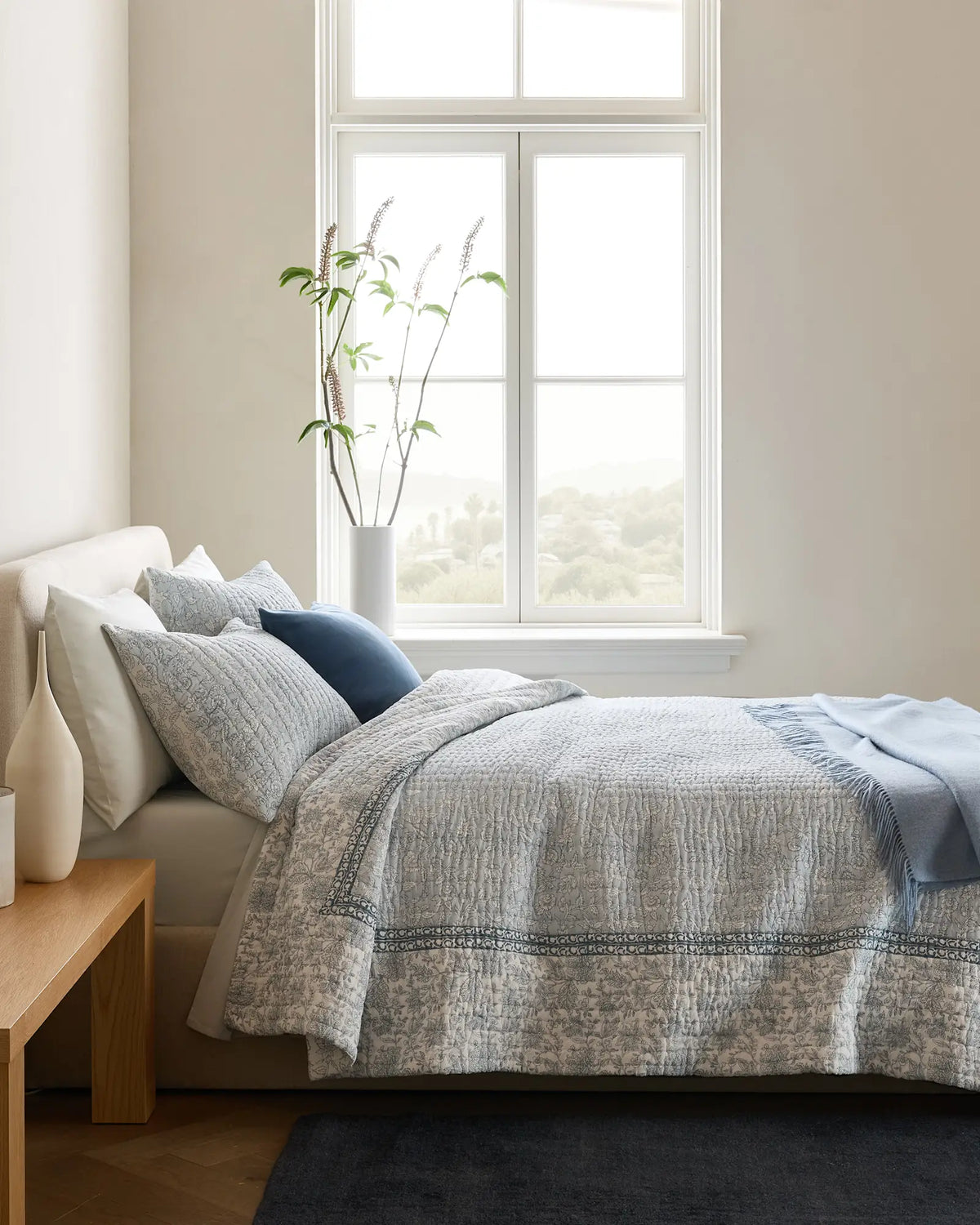 Organic Cotton Block Print Quilt Set - US 9397