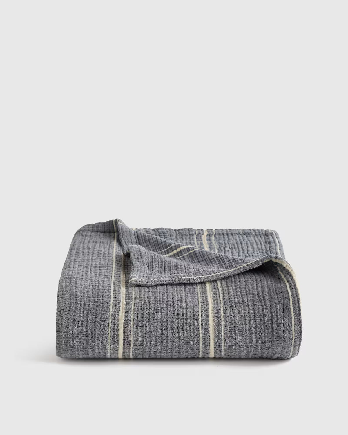 Organic Cotton Gauze Stripe Blanket - US 8037