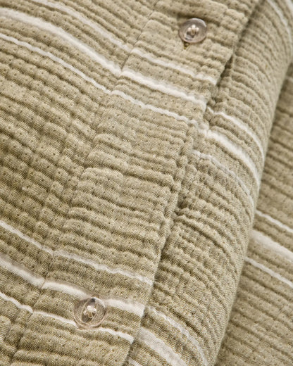 Organic Cotton Gauze Stripe Sham Set - US 6427