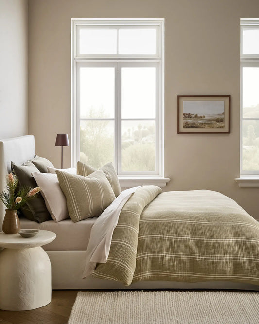 Organic Cotton Gauze Duvet Cover Set - US 2381