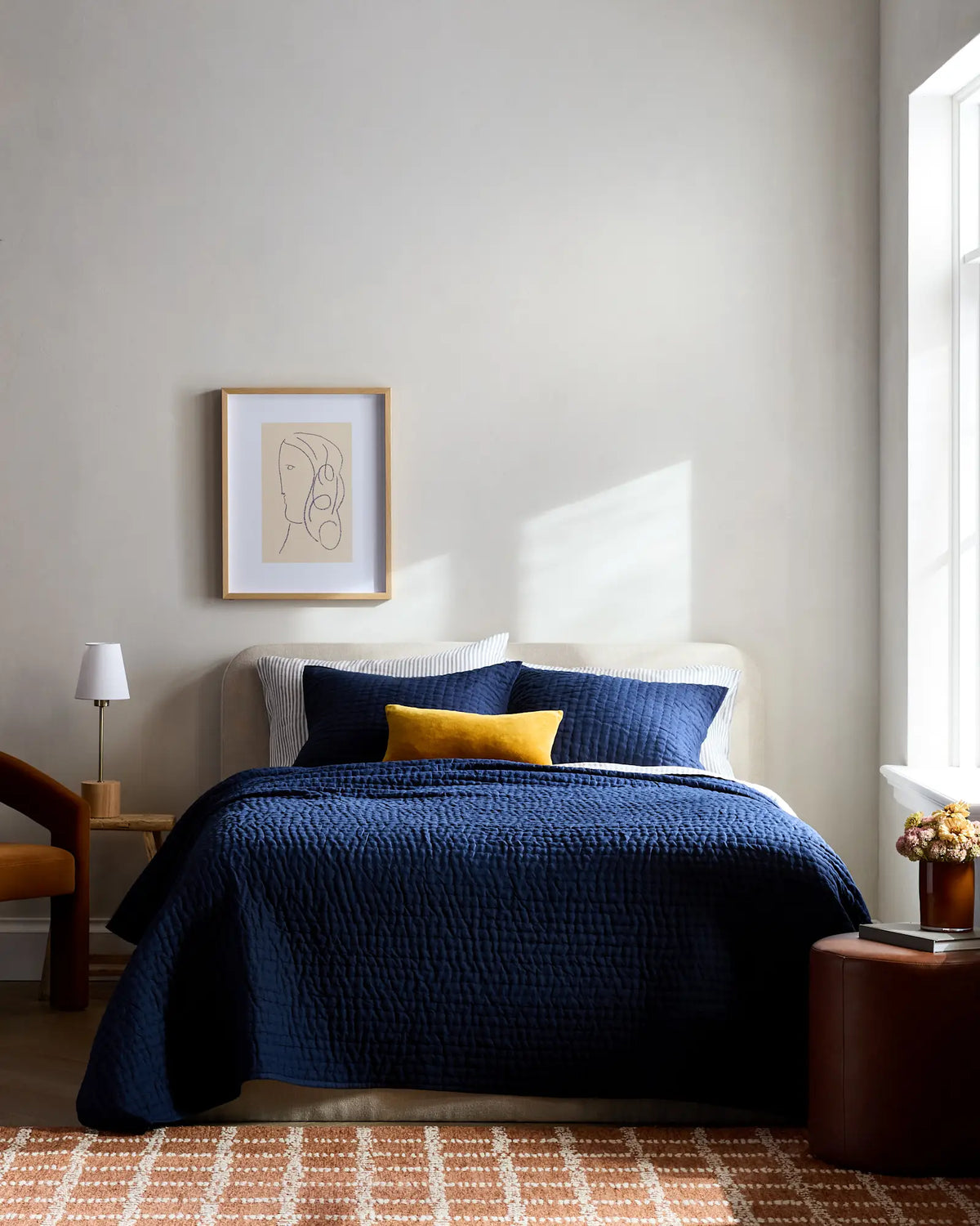 European Linen Cotton Stitch Sham Set - US 4692