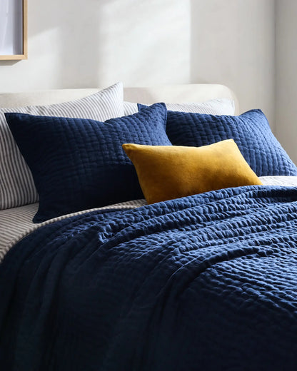 European Linen Cotton Stitch Sham Set - US 4692