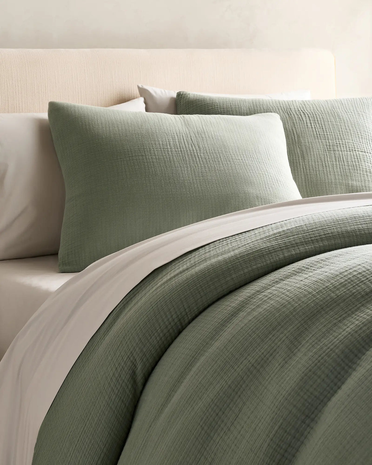 Organic Cotton Gauze Sham Set - US 5098
