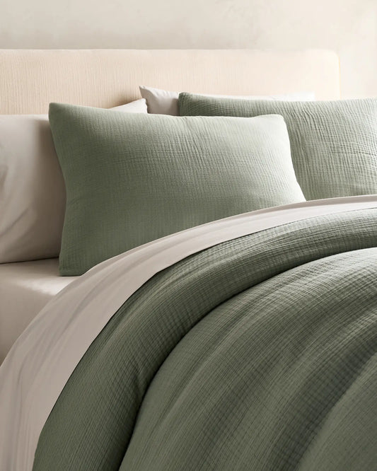 Organic Cotton Gauze Sham Set - US 5098