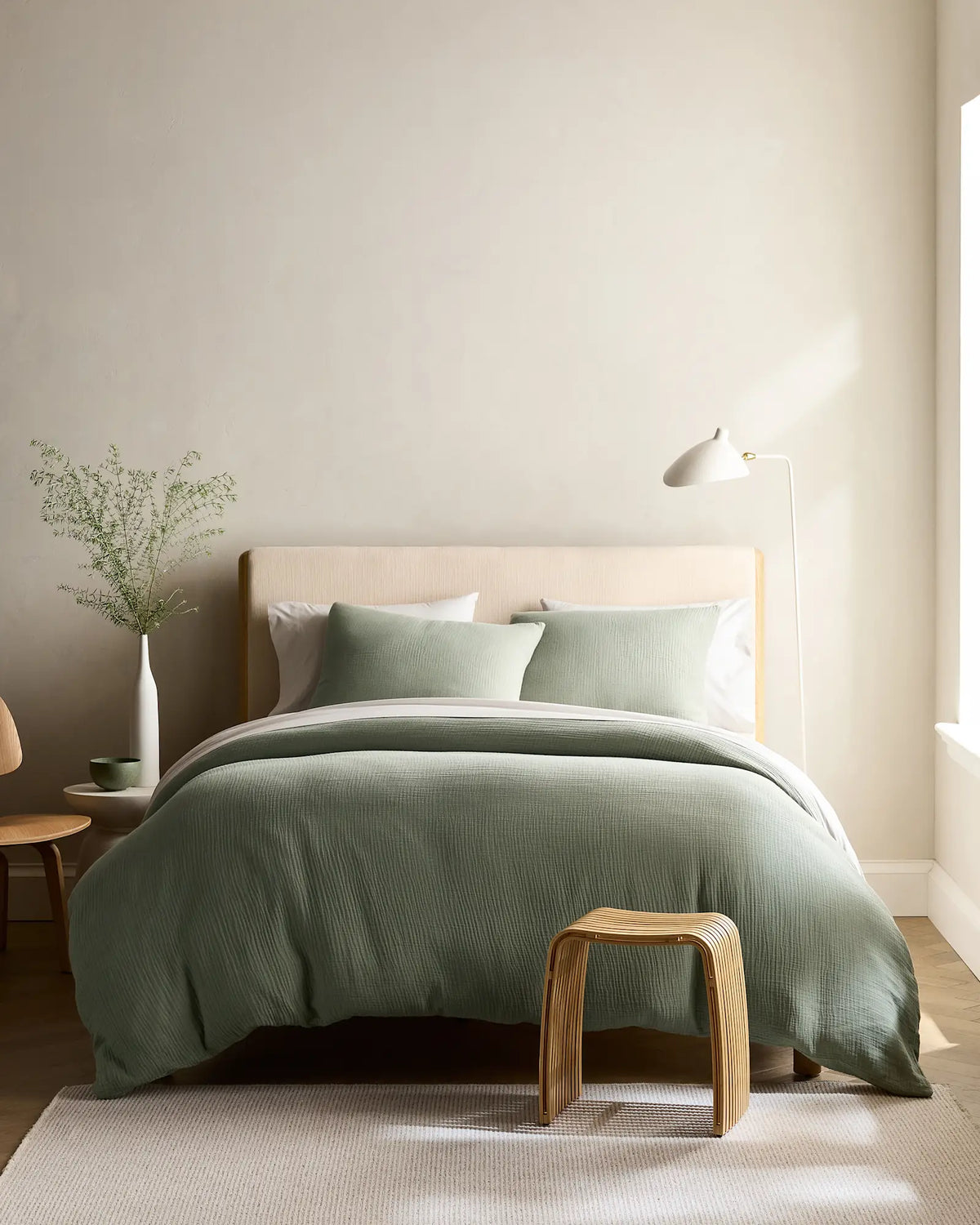 Organic Cotton Gauze Sham Set - US 5098
