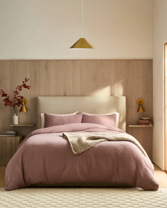 Organic Cotton Gauze Duvet Cover Set - US 9836