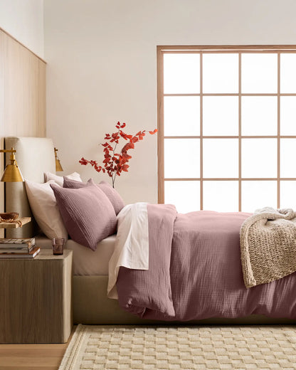 Organic Cotton Gauze Duvet Cover Set - US 9836