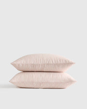 Dusty Mauve/White Stripe