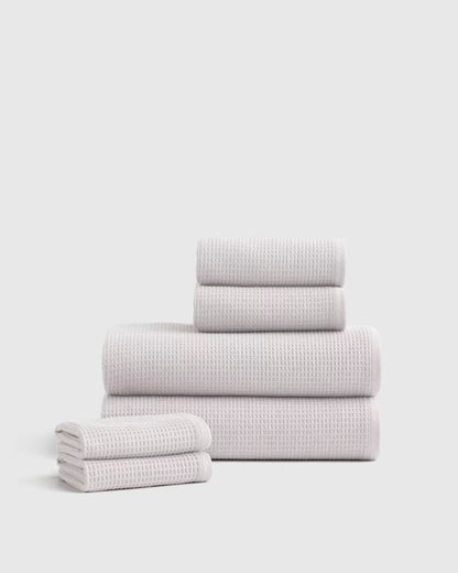 Turkish Waffle Terry Bath Towel Bundle - US 6305