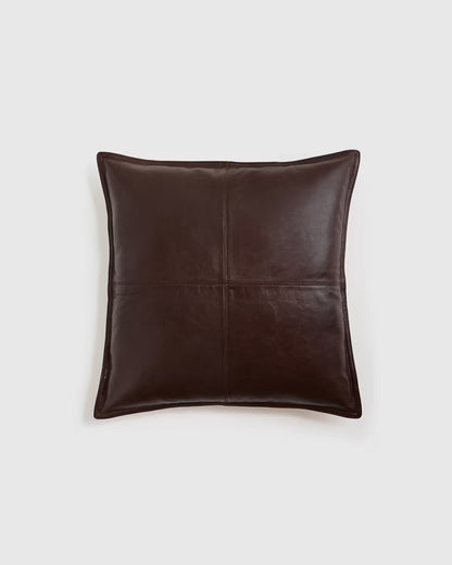 Pieced Leather Pillow Cover - US 7196