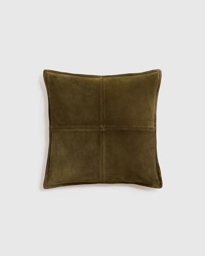 Pieced Suede Pillow Cover - US 8825