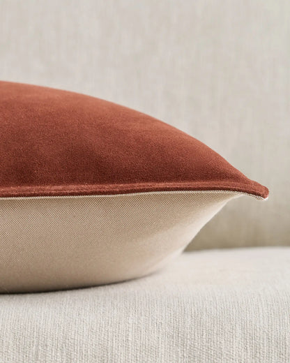 Pieced Suede Pillow Cover - US 7071