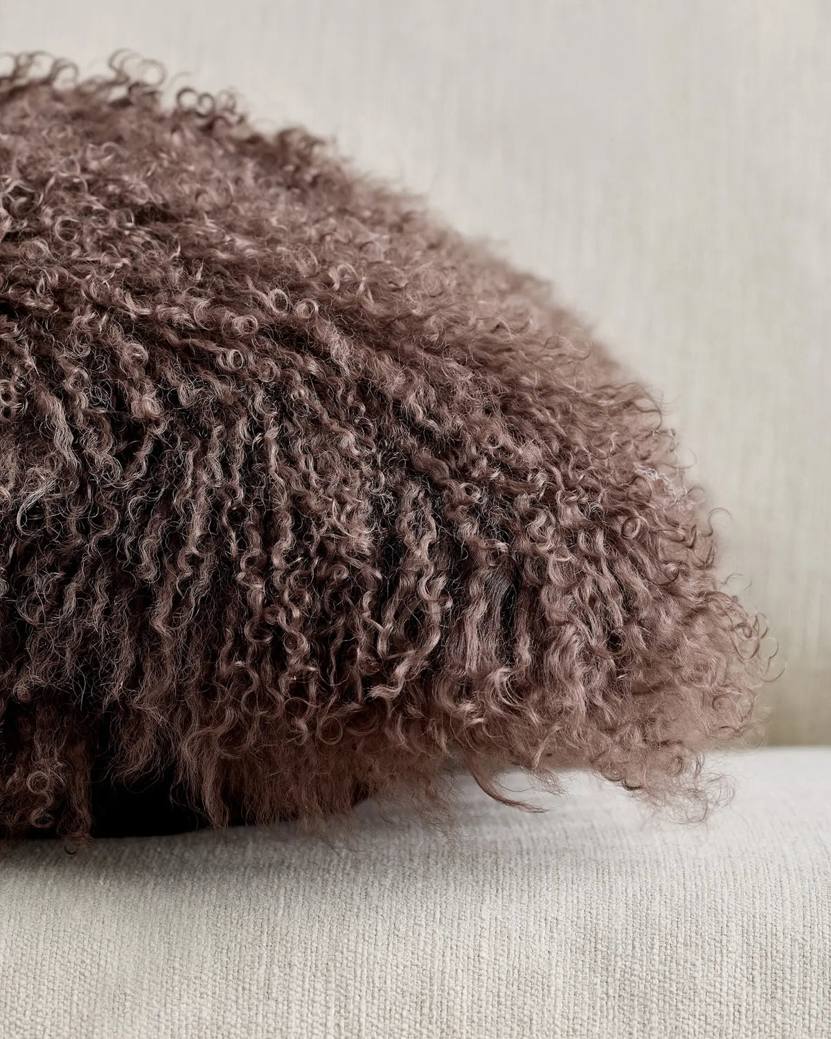 Luxe Mongolian Lamb Pillow Cover - US 2370
