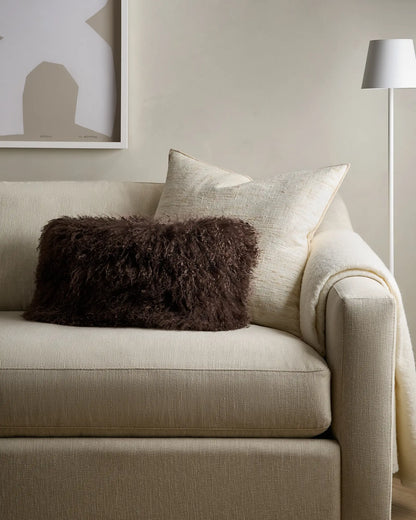 Luxe Mongolian Lamb Pillow Cover - US 2370