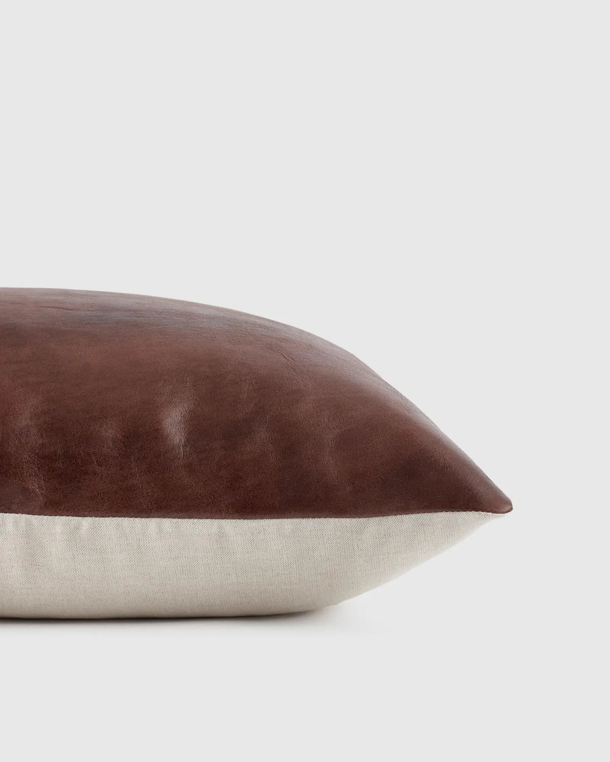 Solid Leather Pillow Cover - US 3673