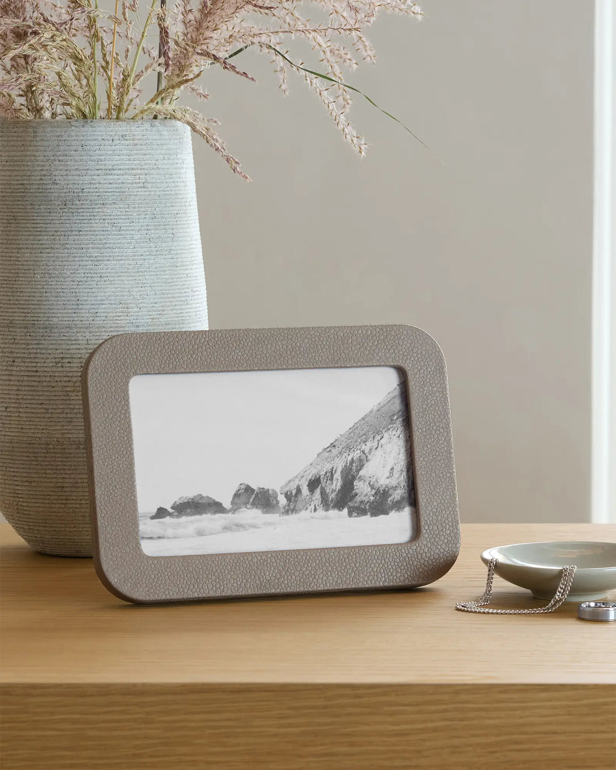 Shagreen Leather Picture Frames - US 6879