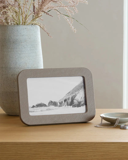 Shagreen Leather Picture Frames - US 6879