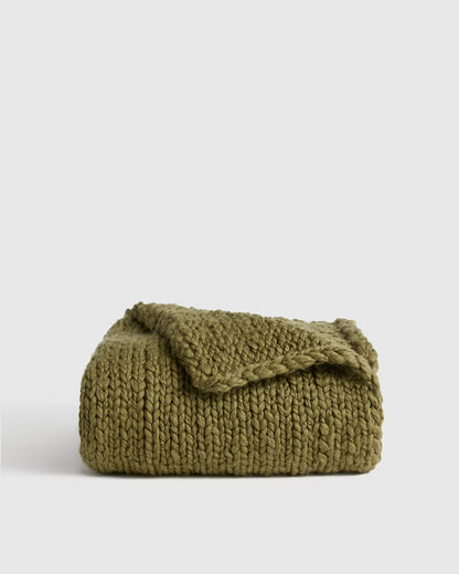 Chunky Hand Knit Wool Throw - US 5027