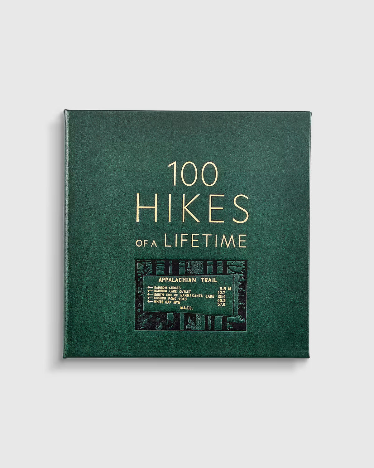 100 Hikes of a Lifetime Leather Bound Book - US 7845