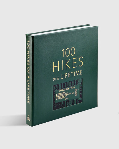 100 Hikes of a Lifetime Leather Bound Book - US 7845