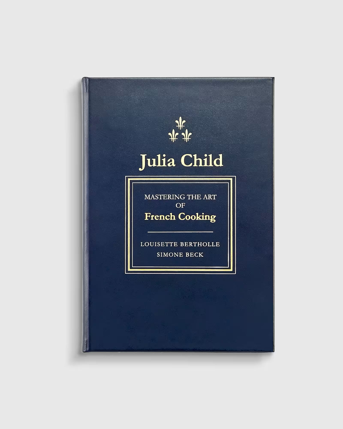 Julia Child Mastering the Art of French Cooking Navy Leather Bound Book - US 2860