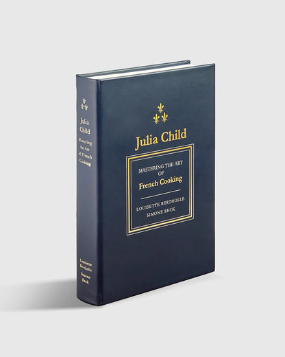 Julia Child Mastering the Art of French Cooking Navy Leather Bound Book - US 2860
