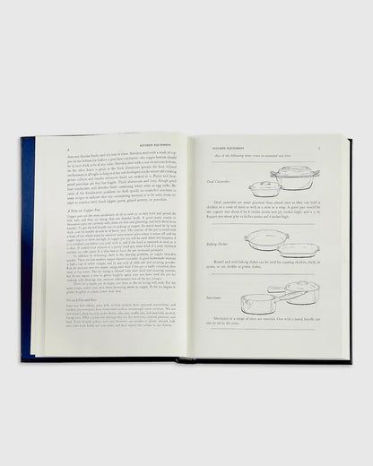 Julia Child Mastering the Art of French Cooking Navy Leather Bound Book - US 2860