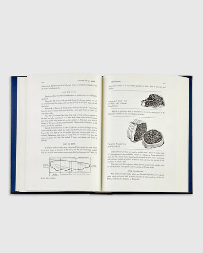 Julia Child Mastering the Art of French Cooking Navy Leather Bound Book - US 2860