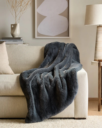 Luxury Faux Fur Throw - US 7357