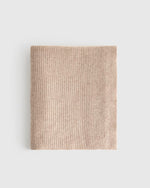 Ribbed Knit Cashmere Throw - US 2307