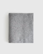 Ribbed Knit Cashmere Throw - US 5454