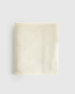 Ribbed Knit Cashmere Throw - US 0574