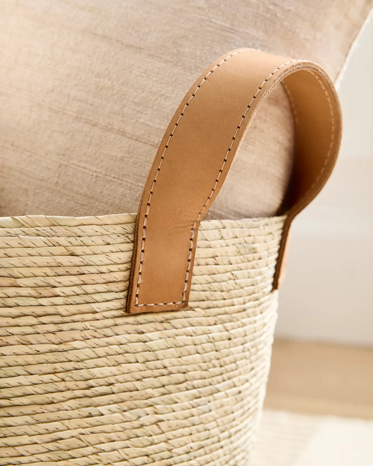 Handwoven Round Palm Baskets (Set of 3) - US 0298
