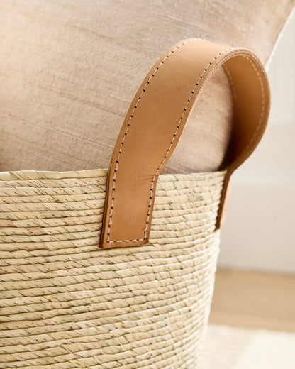 Handwoven Round Palm Baskets (Set of 3) - US 0298
