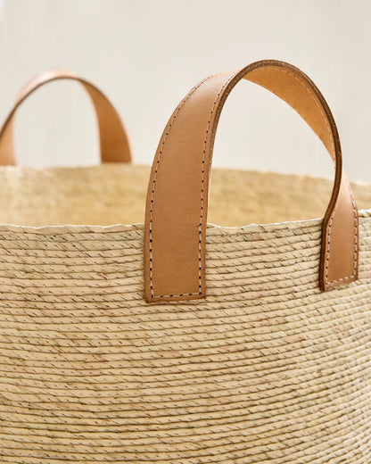 Handwoven Round Palm Baskets (Set of 3) - US 0298