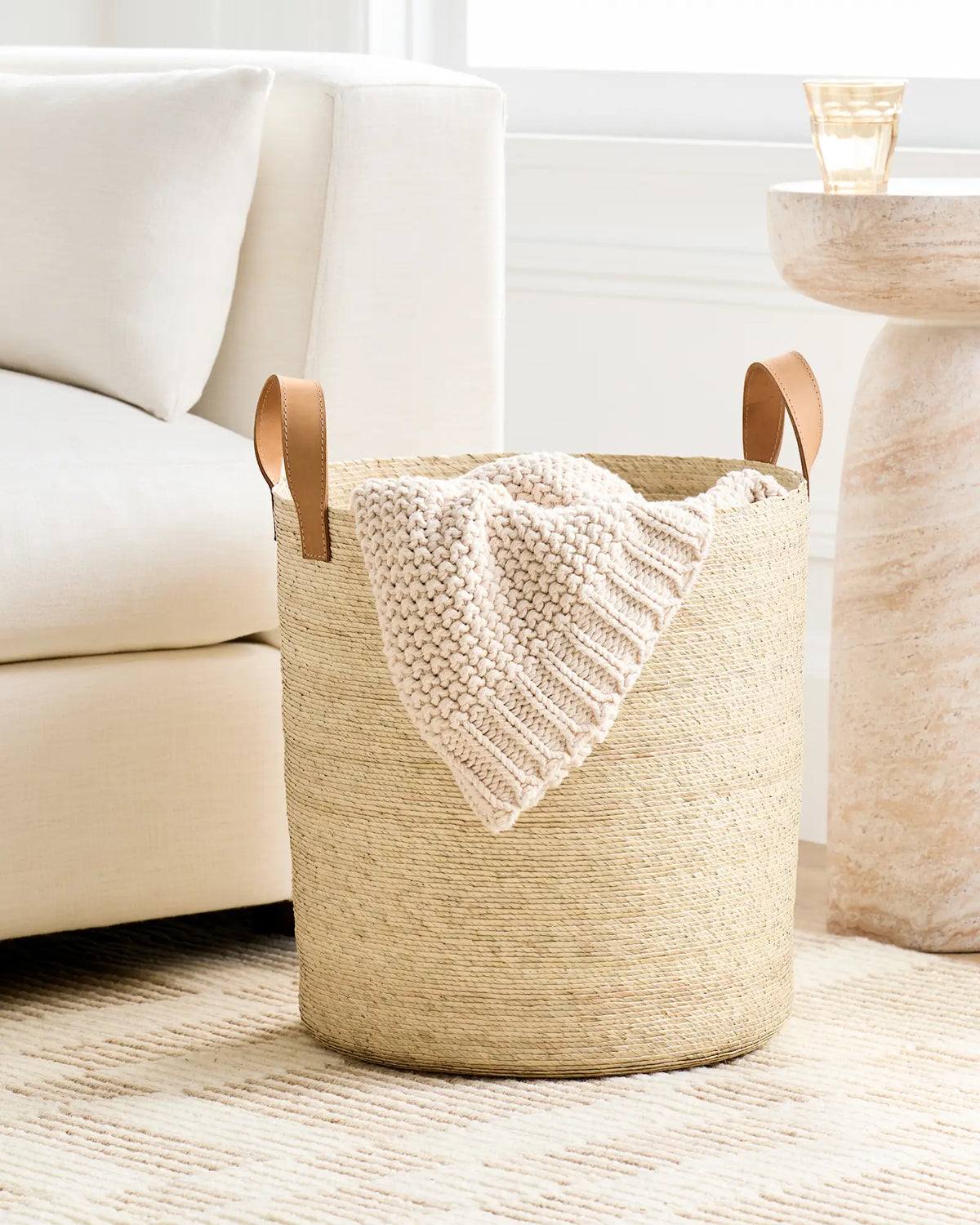 Handwoven Round Palm Baskets (Set of 3) - US 0298