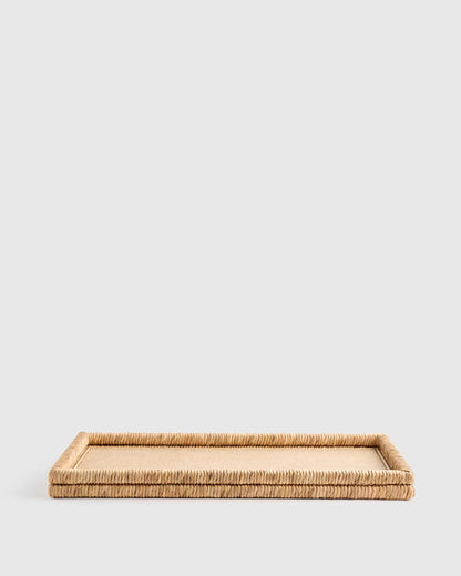 Handwoven Rectangular Decorative Tray - US 3000