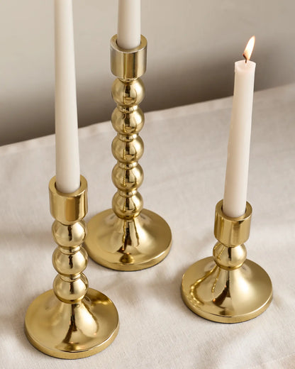 Brass Candlestick Holders (Set of 3) - US 3305