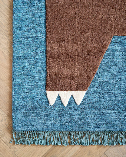 Playful Animals Hand-Tufted Wool Rug - US 1577