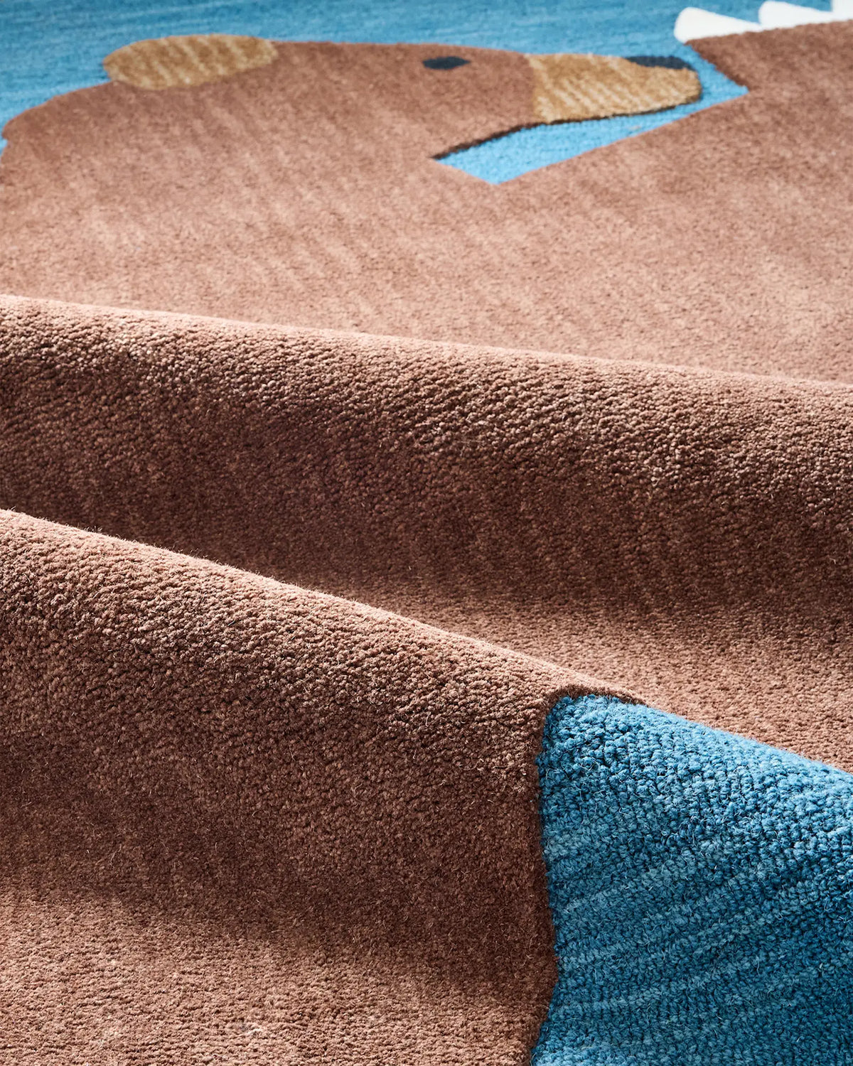 Playful Animals Hand-Tufted Wool Rug - US 1577
