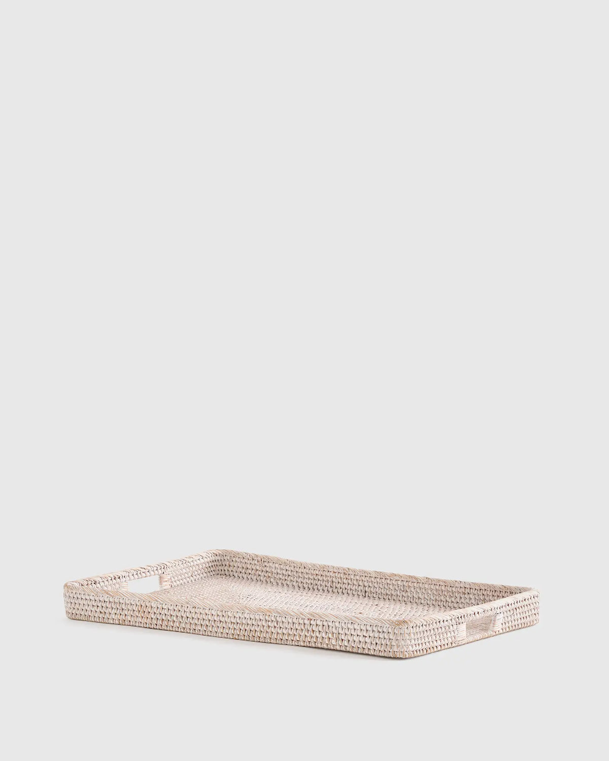 Handwoven Rattan Rectangular Tray - US 6373