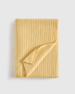 Cable Knit Cashmere Throw - US 7688