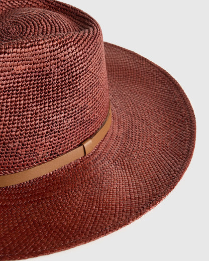 Toquilla Straw Crochet Fedora - US 1688