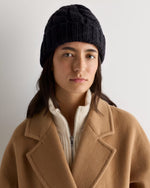 Mongolian Cashmere Cable Knit Beanie - US 5567