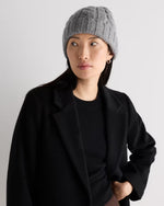 Mongolian Cashmere Cable Knit Beanie - US 2489