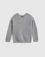 Washable Cashmere Fisherman Tunic Sweater - US 0015
