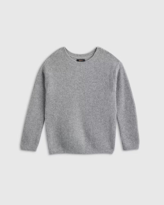 Washable Cashmere Fisherman Tunic Sweater - US 0015