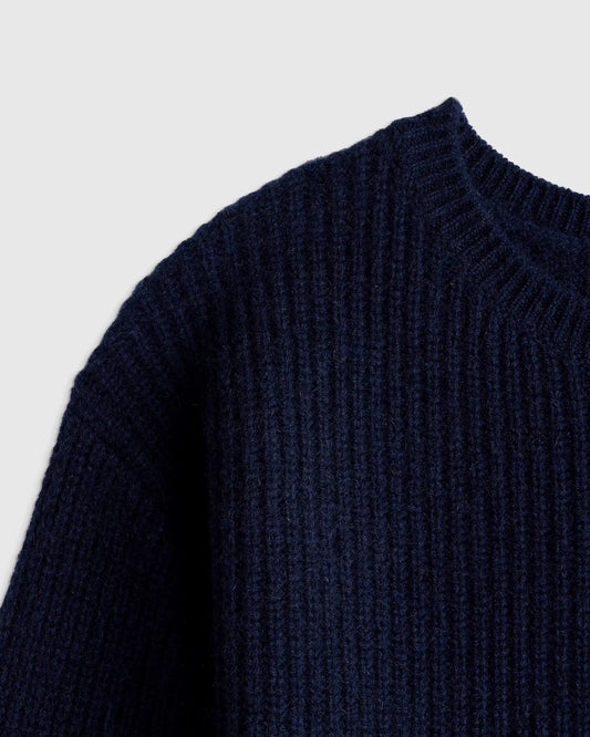 Washable Cashmere Fisherman Tunic Sweater - US 9001