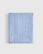 Mongolian Cashmere Cable Knit Baby Blanket - US 5819