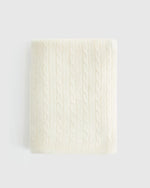 Mongolian Cashmere Cable Knit Baby Blanket - US 3158